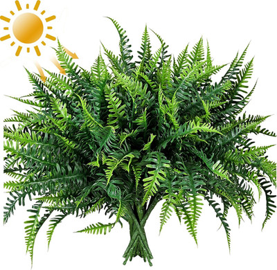 alyptus UV Resistant Fake Plants, 16 Bundles Artificial Plants Greenery, Realist
