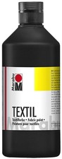 Marabu Textilfarbe Textil schwarz 500 ml Flas...