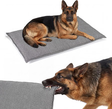 Chew Proof Dog Crate Pad, Indestructible Dog Bed Crate Mat with Reinforced Stitc