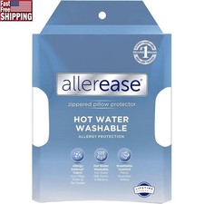 Pillow Protector Zippered Cover Allergy Dust Mite Proof Breathable Washable New