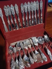 Vintage Baroque By Godinger Silver Plated 80 Piece Flatware Set Service For 15
