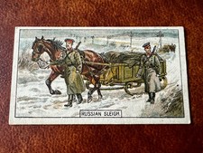 B.A.T. Cigarette Card - Transport Of The World 1917 - Russian Sleigh