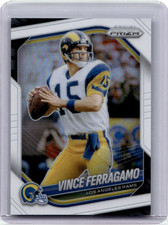 Vince Ferragamo Panini Football NFL Prizm 2024 White Prizm /35 Los Angeles Rams