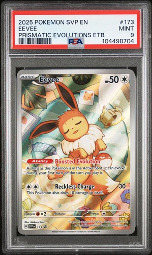 PSA 9 Eevee #173 2025 Pokemon Svp En-Sv Black Star Promo 104498704
