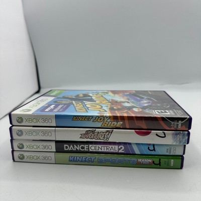Xbox 360 Kinect Games lot of 4 Bundle Joy Ride Adventures Dance Central Sports