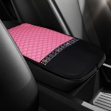 Leather Car Center Console Cover Comfortable Car Armrest Leather Car Center Console Cover Comfortable Car Armrest