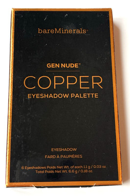 bareMinerals Copper Gen Nude Eyeshadow Palette 6 Neutral Eye Shadows Brand New