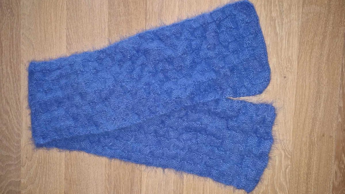 Écharpe Femme Style Angora Violette Avec Paillettes – Longueur 80cm