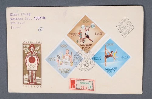 MayfairStamps Hungary FDC 1964 Tokyo Olympic Combo First Day Cover aaw_65247