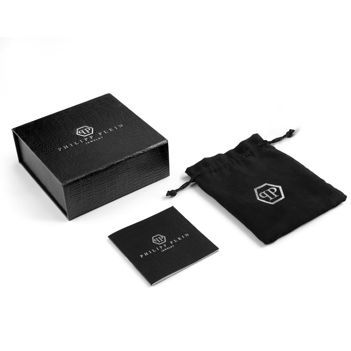 Bracciale Uomo Philipp Plein PLEIN EDGE – Acciaio Inox Bicolore, Simboli Teschio Ed Esagono, Taglia S