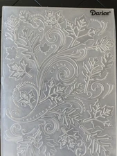 Darice WHIMSICAL FALLING LEAVES  Embossing Folder