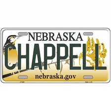 Chappell Nebraska Metal Sign