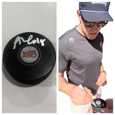 ANDREW COPP SIGNED DETROIT RED WINGS 100 YEARS HOCKEY PUCK W/ CASE COA