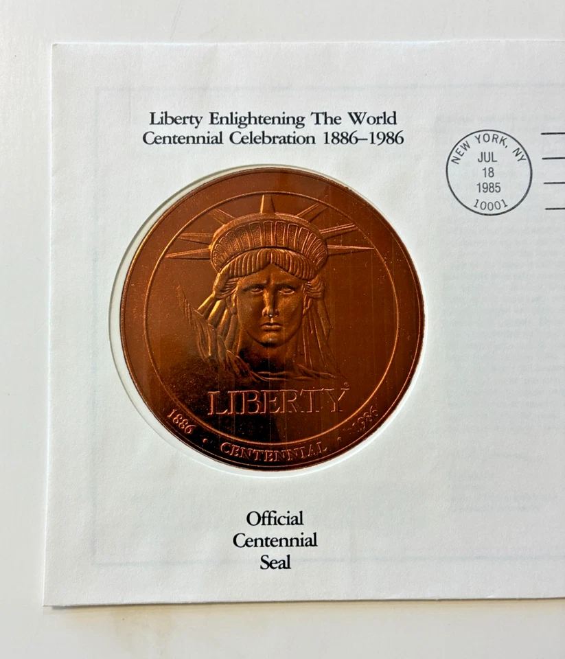 Liberty Enlightening the World First Day Covers Lot 14 Jul 18 1985 8 x 6 in - Image 3 of 4