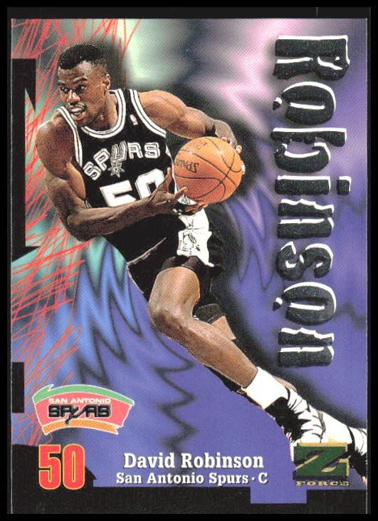 1997-98 SkyBox Z-Force David Robinson # 50 Spurs 9A