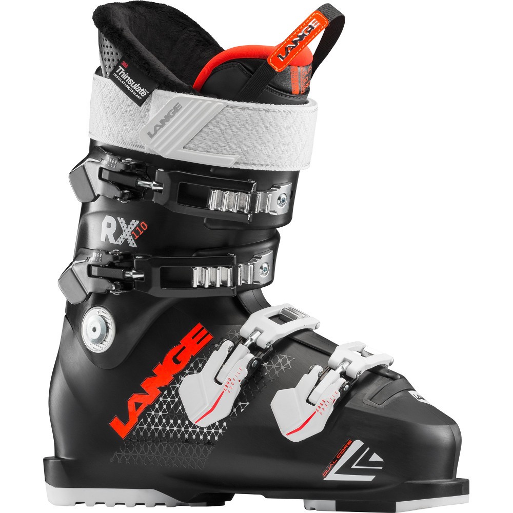 Chaussure de ski RX 110 W pour femme noir et corail taille 24.5
