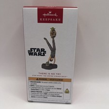 Hallmark Keepsake 2025 Star Wars There Is No Try Yoda Luke Sound Ornament New