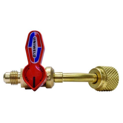 #ad Uniweld UBV14 Ball Valve Hose Adaptor 1 4 in Male Flare and 1 4 in Female Flare $28.50