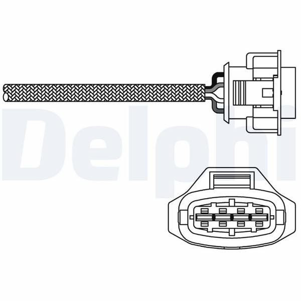 Delphi Lambdasonde Sensor Abgassteuerung ES10790-12B1 FüR Opel Combo Zafira A05-image