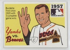 1971 Fleer Laughlin World Series Lew Burdette #55 0b0
