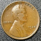1924-D Lincoln Wheat Cent ** Penny ** Fine