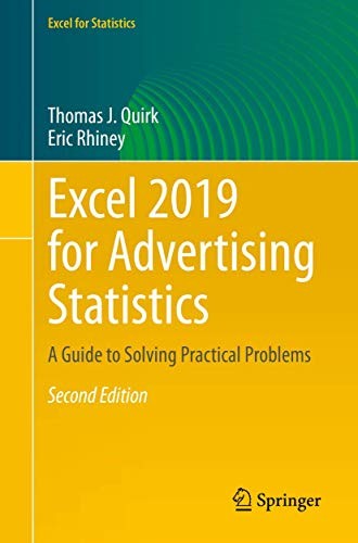 Excel 2019 for Advertising Statistics by Thomas J. Quirk, Eri... - - Image 2