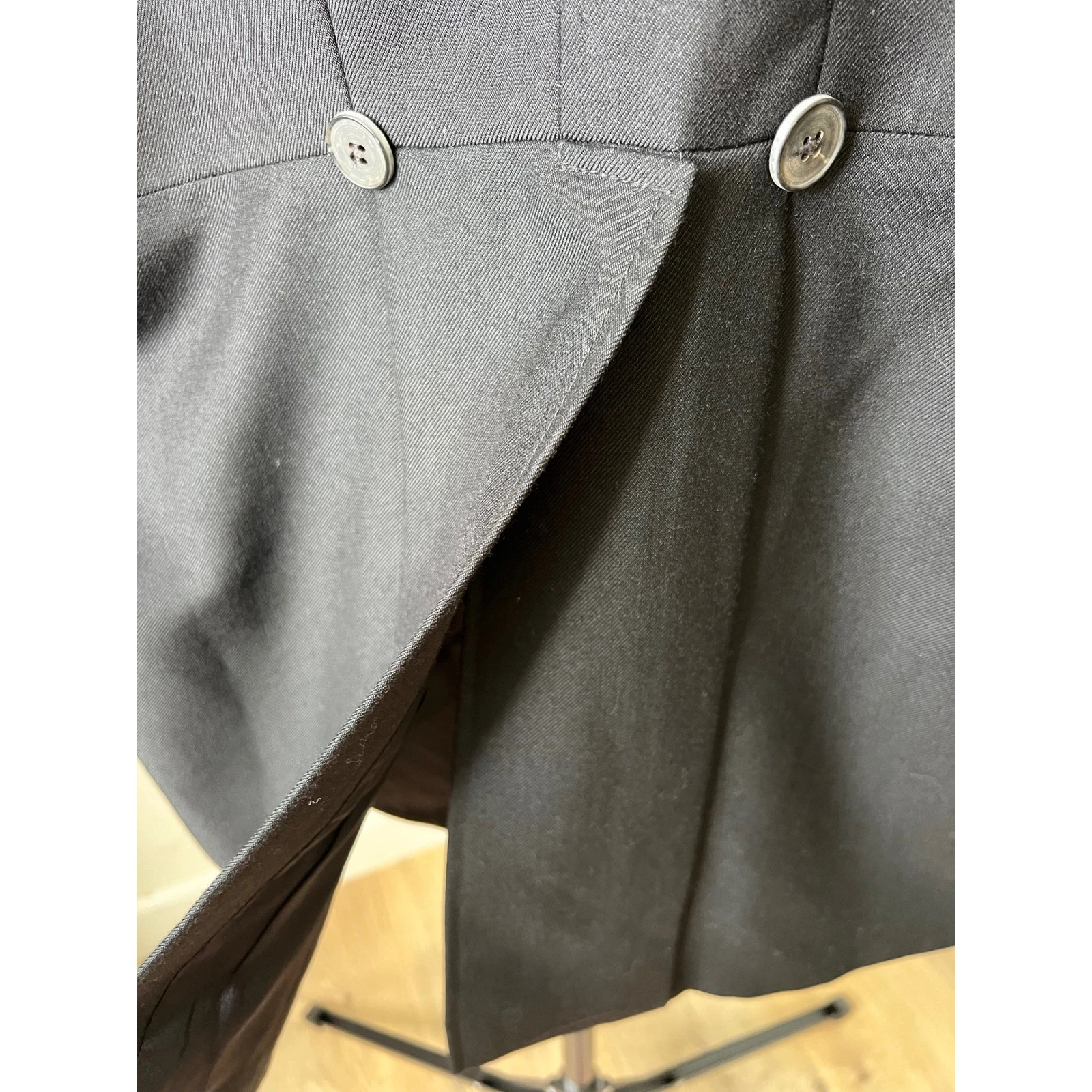 Wah Maker True West Outfitters Mens Black Wool Blend Frock Coat Size 40 USA Made image 10