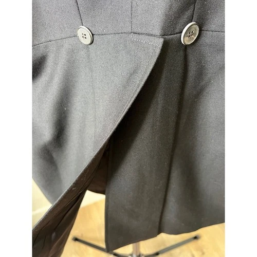 Wah Maker True West Outfitters Mens Black Wool Blend Frock Coat Size 40 USA Made image 10