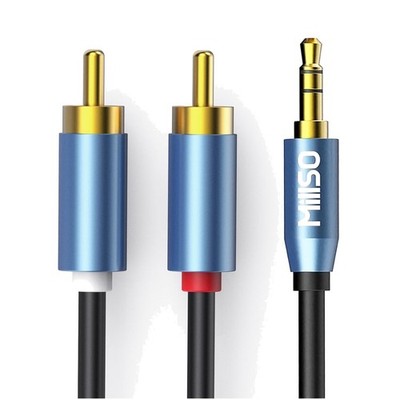 Chinch Kabel 3,5mm Klinke auf 2 Cinch 10m Stereo Aux Kabel Vergoldet
