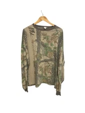 Vintage 80s Realtree Hardwood Long Sleeve Camo Camouflage T-Shirt XXL 2XL
