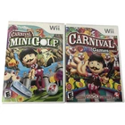 Nintendo Wii Lot Wii SPORTS + New Carnival Games + CARNIVAL Mini-Golf Tested FUN