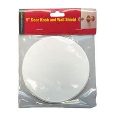 Home Essentials Large 5" White Door Knob Wall Protector