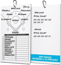 Murray Sporting Goods Dry Erase Coaches Clipboard | Double-Sided White 