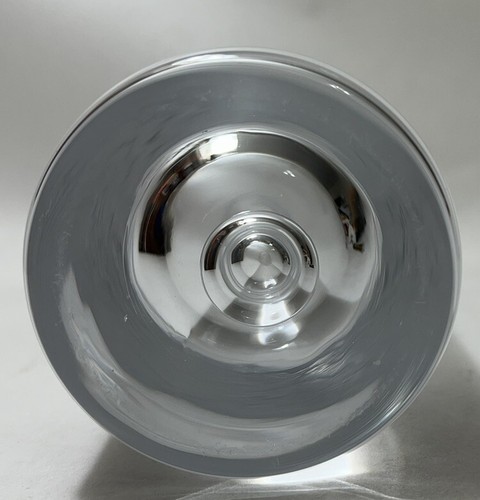 Galaxy European Mouth Blown Bubble Lead Free Clear Crystal 11 Inch Bud Vase VTG - Picture 5 of 5