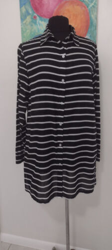 Ralph Lauren Tunic Top Beach Cover Up  Black and … - image 1