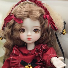 BJD Doll 1/6 Sweet Girl SD Ball Jointed Doll Eyes Face Makeup Handmade Full Set