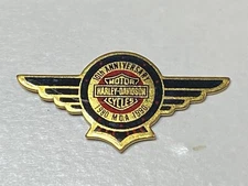 Vintage Harley Davidson Motorcycle Vest Hat Pin 1980-1990  MDA 10th Anniversary 