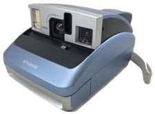 Polaroid ONE600 Instant Camera Built-in Flash Silver Blue