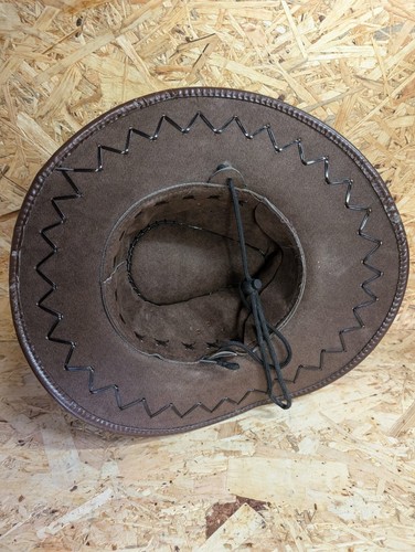 Cowboyhut braun Kunstleder Größe M Cowgirl - Bild 6 von 7