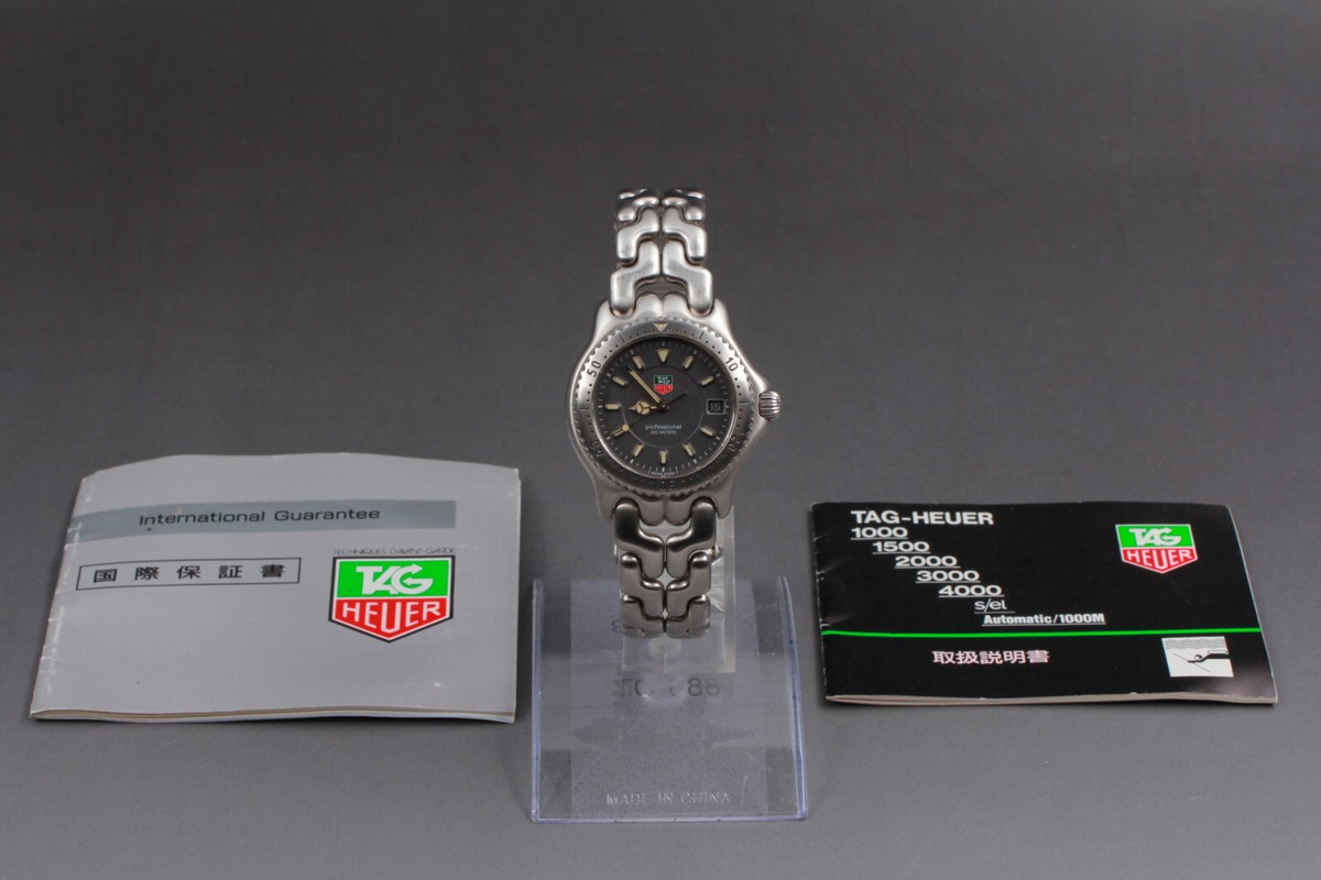 時計 TAG Heuer S/el (WG1213-K0) MINT] TAG HEUER WG1213-K0 Professional 200m Quartz Grey Dial Watch