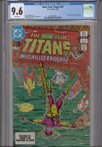 New Teen Titans #33 CGC 9.6 1983 DC Comics George Perez Cover & Art