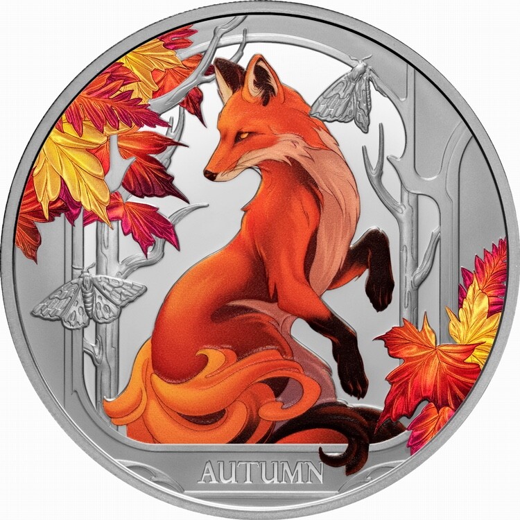 2024年フィジー オーロラ_ワンダーズ オブ ネイチャーシリーズ カラー銀貨 2024 Dragons | CoinsTV