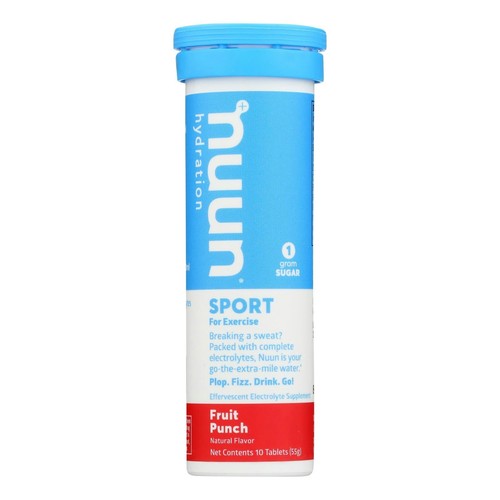 Nuun Hydration Drink Tab - Active - Fruit Punch - 10 Tablets (Pack of 8) - 第 1/2 張圖片