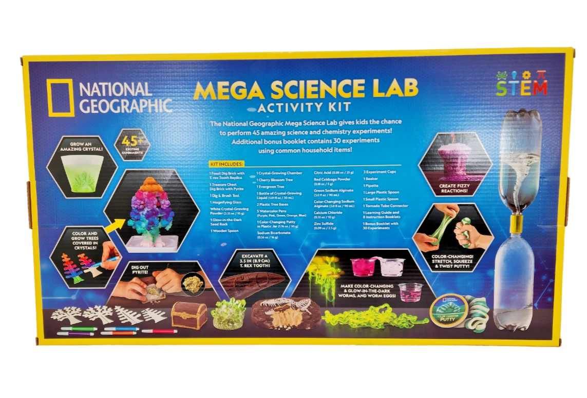 NEW** National Geographic Science Magic Activity Kit STEM 25 Easy