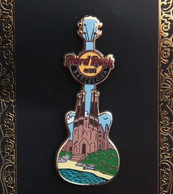 Hard Rock Cafe Pin BARCELONA Church Core Guitar Sagrada Familia