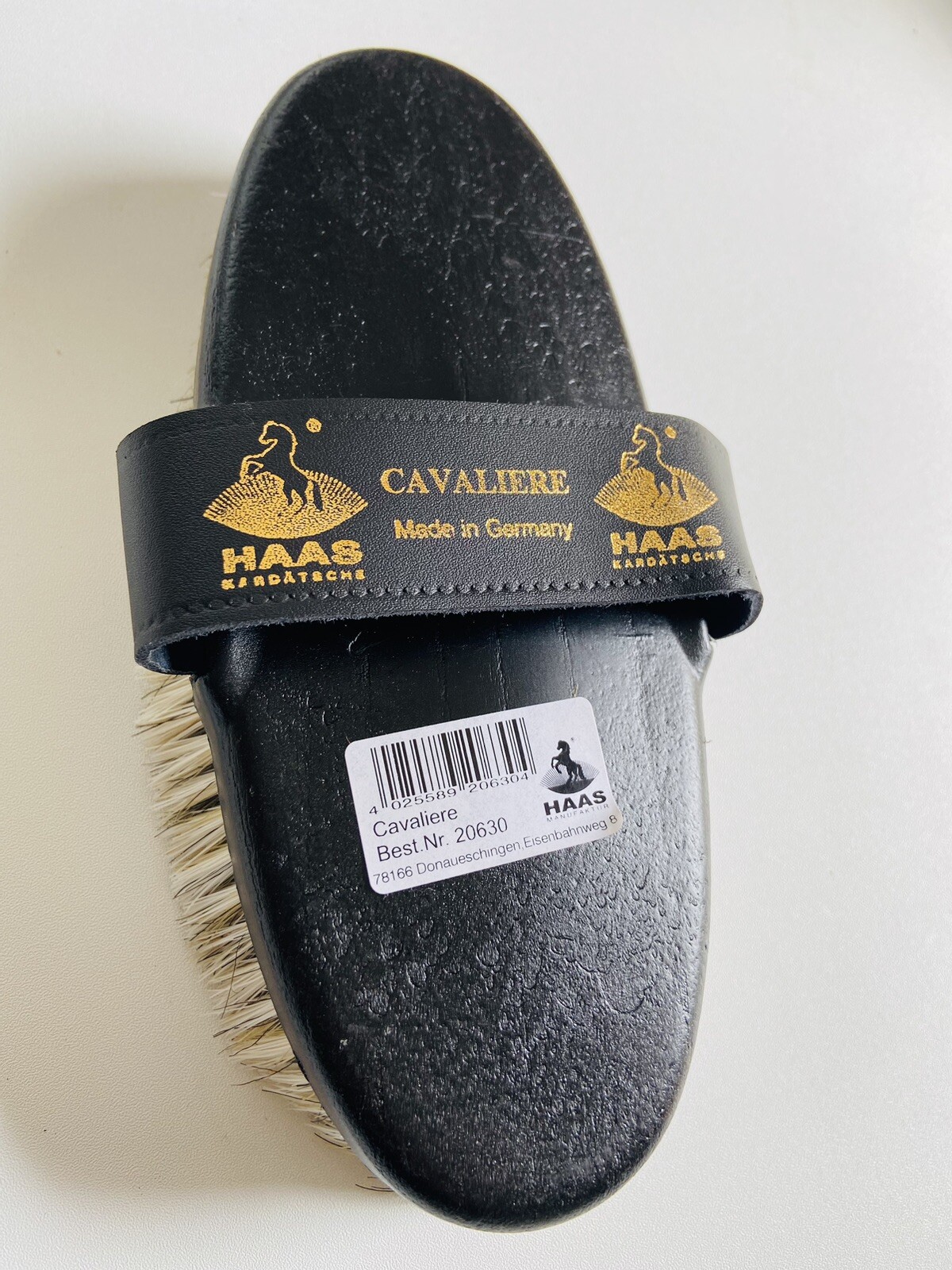 HAAS PURE HORSEHAIR GROOMING BRUSH, PONY HORSE EQUESTRIAN CAVALIERE *FREE POST*