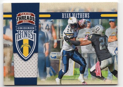 2011 Panini Threads Ryan Mathews #40    MEM, SN299 San Diego Chargers