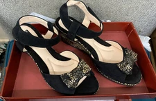 Beautifeel Size EU 40 US 10 Black Suede/Cobra Combi Riva 0521 BNIB