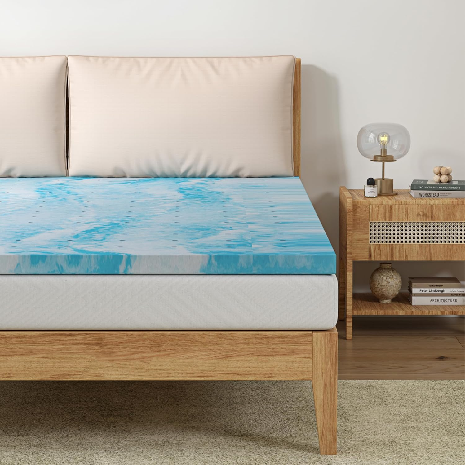 2 Inch Memory Foam Mattress Topper Twin Size, Gel Infused Memory Foam Bed Topper