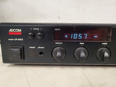 Adcom GTP-500 II 2 Channel Pre-Amp/Processor Amplifier used W/power cord